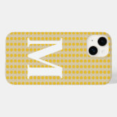 サフロンスパイスモーズドットとモノグラム Case-Mate iPhoneケース (裏面 (横))