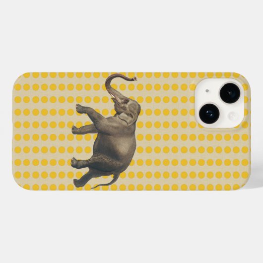 サフロンスパイスモーズドットと象 Case-Mate iPhoneケース (裏面 (横))