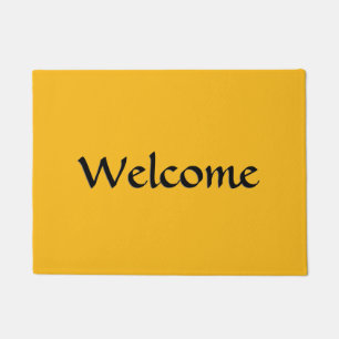 サフ無地のロン黄 ドアマット
