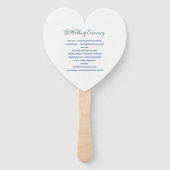 サフ結婚ァイアブルー抽象芸術モダンアート ハンドファン (裏面)