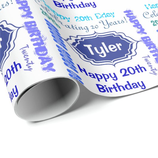 サブウェイアートハッピーバースデー |カスタマイズ ラッピングペーパー (ロールコーナー)