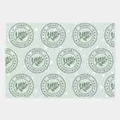 サブウェイアート、ポストマーク、ヴィンテージのウィンドウ表示 ラッピングペーパーシート (正面3)