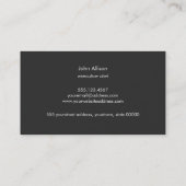 サブウェイクールタイル個人シェフとケータリング2 名刺 (裏面)