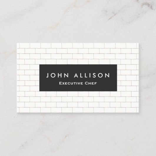 サブウェイクールタイル個人シェフとケータリング 名刺 (正面)