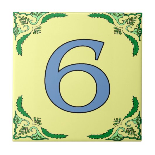 サブウェイタイルつる植物フレーム6 Six タイル (正面)