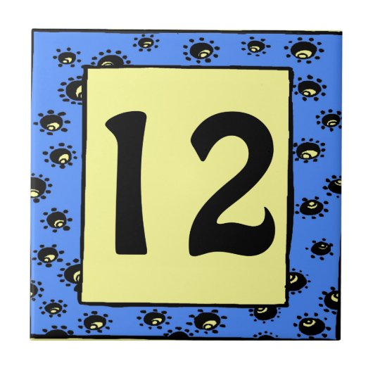 サブウェイタイルブルーフレームスターズ編集文字 タイル (正面)