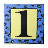 サブウェイタイルブルーフレームスター1 One タイル (正面)