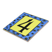 サブウェイタイルブルーフレームスター4 Four タイル (側面)