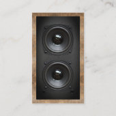サブウーハースピーカーボックス | レザー 名刺 (裏面)
