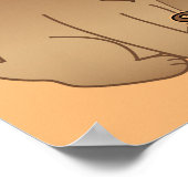 サブウーハー犬の子犬のポスタおもしろいーサイン ポスター (角)