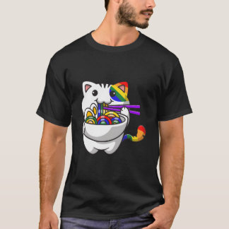 サブカルゲイラ猫プライドフラグレインボーフラグ猫ゲイ Tシャツ