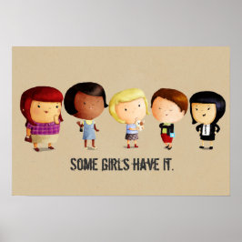 サブカルチャーの女の子 ポスター