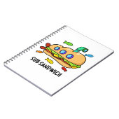 サブサンドおもしろいイフードパン ノートブック (左側)