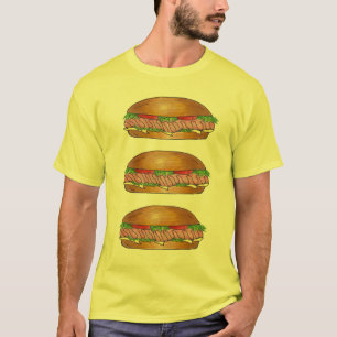サブサンドイッチサブグラインダーホアギーヒーローグルメ Tシャツ