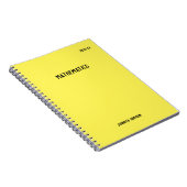 サブジェクパーソナライズされたトラベル付き新学期 ノートブック (右側)