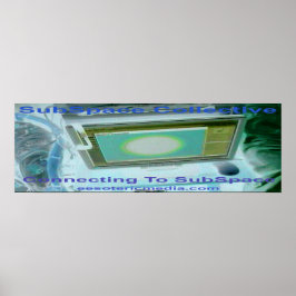 "サブスペースへの接続" 90cm×30cm (36"x12")  ポスター