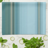 サブデュー色のストライプ キッチンタオル (折り畳み)