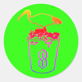 サブベッドインイビスステッカー ラウンドシール