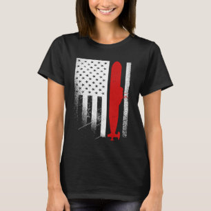 サブマリナーのための潜水艦USAフラグのギフト Tシャツ