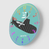 サブマリナーアクリル壁時計 ラージ壁時計 (傾斜)