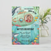 サブマリンアドベンチャー誕生日招待状 招待状 (スタンド正面)