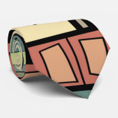 サブマリンライフブラウンパープルブルーグリーン ネクタイ (ロール)