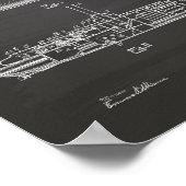 サブマリン1919特許技術Chalkboard ポスター (角)