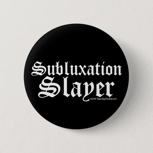 サブラおもしろいクスレイヤカイロプラクターカイロプラクティック 缶バッジ (正面)