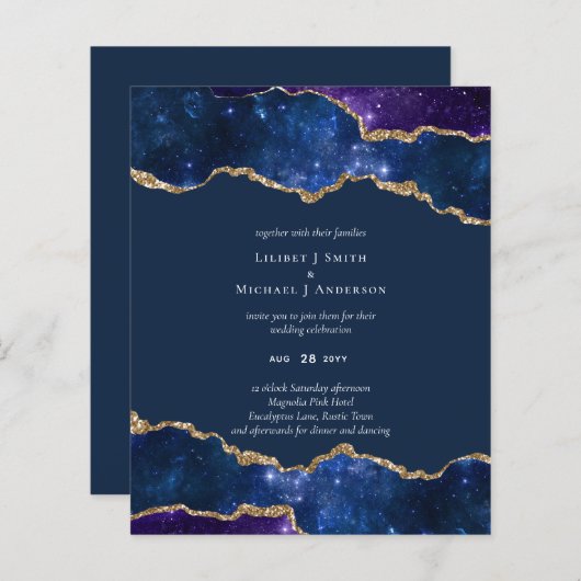 サブライムアガテブルー結婚金ゴールドズスイート (正面/裏面)