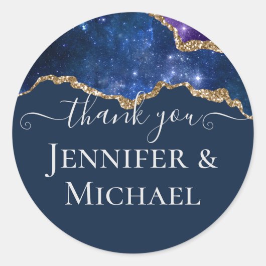 サブライムアガテブルー結婚金ゴールドズスイート ラウンドシール (正面)