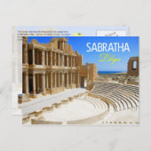 サブラタ，リビアの演劇遺跡 ポストカード (正面/裏面)