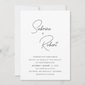 サブリナモダン結婚式招待状 招待状 (正面)