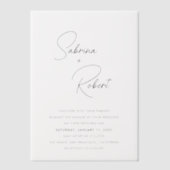 サブリナ モダン ウェディング 招待状 (正面)
