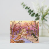 サブリナ – 秋マーメイド葉書 ポストカード (スタンド正面)