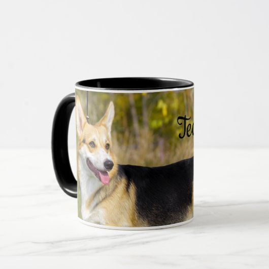 サブルカーディガンウェルシュコーギーズドッグ マグカップ (正面左)