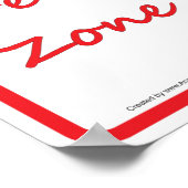 サブルクセンションフリーゾーンカイロプラクティックウォールサイン ポスター (角)