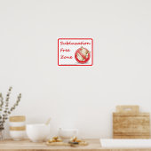 サブルクセンションフリーゾーンカイロプラクティックウォールサイン ポスター (キッチン)