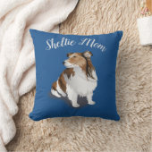 サブルシェットランド・ シープドッグシッテかわいらしィングブルー クッション (ブランケット)