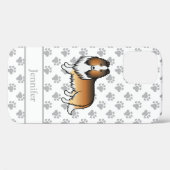 サブルーコフコリー かわいい カートゥーン 犬 と 名前 Case-Mate iPhoneケース (裏面 (横))
