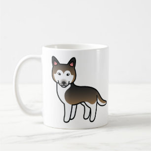 サブルー カートゥーン シベリアンハスキー 犬 コーヒーマグカップ