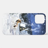 サブル・ラフ・コリー・アンド・ラムズ・イン・魔法・ウィンター・ナイト –  Case-Mate iPhoneケース (裏面 (横))