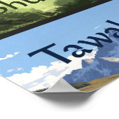 サブール、シュクル、タワッカル|現代のムスリムのための家の贈り物詩 ポスター (角)