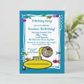 サブ間抜け水槽誕生日 招待状 (スタンド正面)