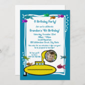 サブ間抜け水槽誕生日 招待状 (正面/裏面)