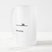 サブ・リーダーシップ フロストグラスビールジョッキ (正面左)