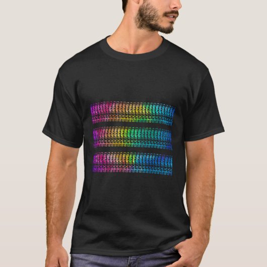サブtle 67 シックス セブン 脳みそ回転隠しメッセージ Gen Al Tシャツ (正面)