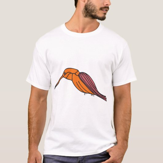 サプカーバードスタイルウイングロングビーク Tシャツ (正面)