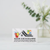 サプライとサービスのクリーニング 名刺 (スタンド正面)