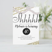 サプライスシャフパールフォイルバースデーパーティー 招待状 (スタンド正面)