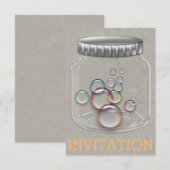 サプライズおもしろい招待状概念 招待状 (正面/裏面)